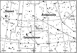 Галактика Андромеды, М33 и звездное скопление NGC753.